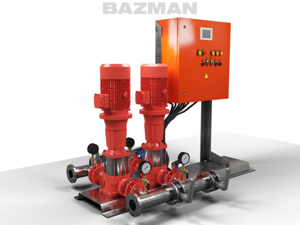 Станции повышения давления (СПД) и пожаротушения (СПТ) На раме купить в  Санкт-Петербурге от завода-производителя Bazman